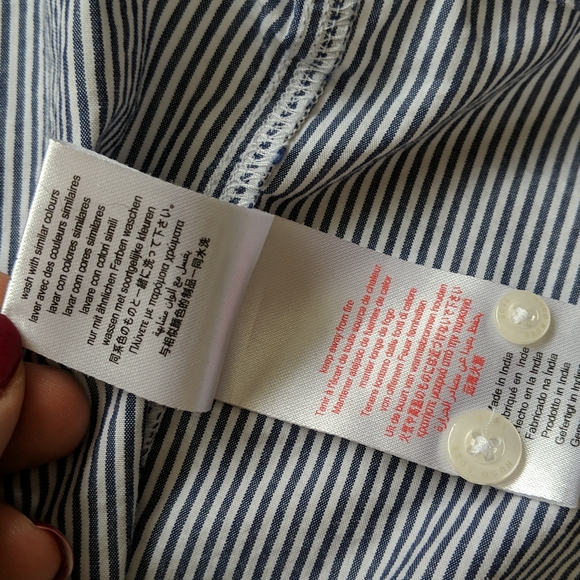 Hugo Boss striped collared button down dress shirt 12 months baby boy - Picture 4 of 7